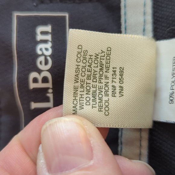 L.L. Bean Adjustable Waist Hiking Pants 12 Petite Black - Picture 5 of 16